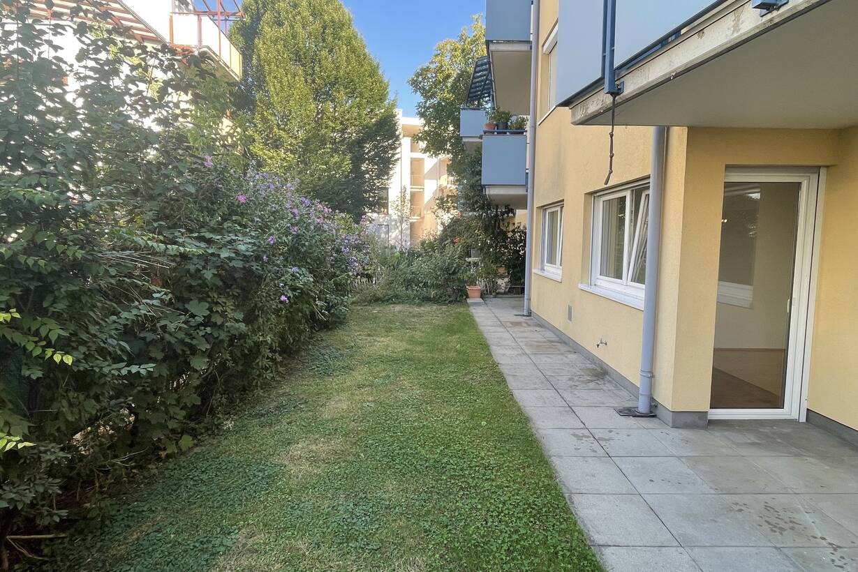Großzügige Gartenwohnung – zentral und ruhig gelegen